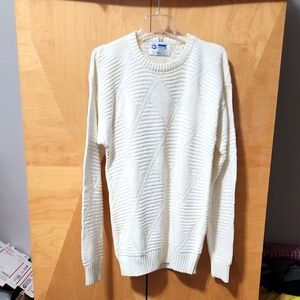 Men's Vintage Arrow Dover Sweater Cream Colored Size Large